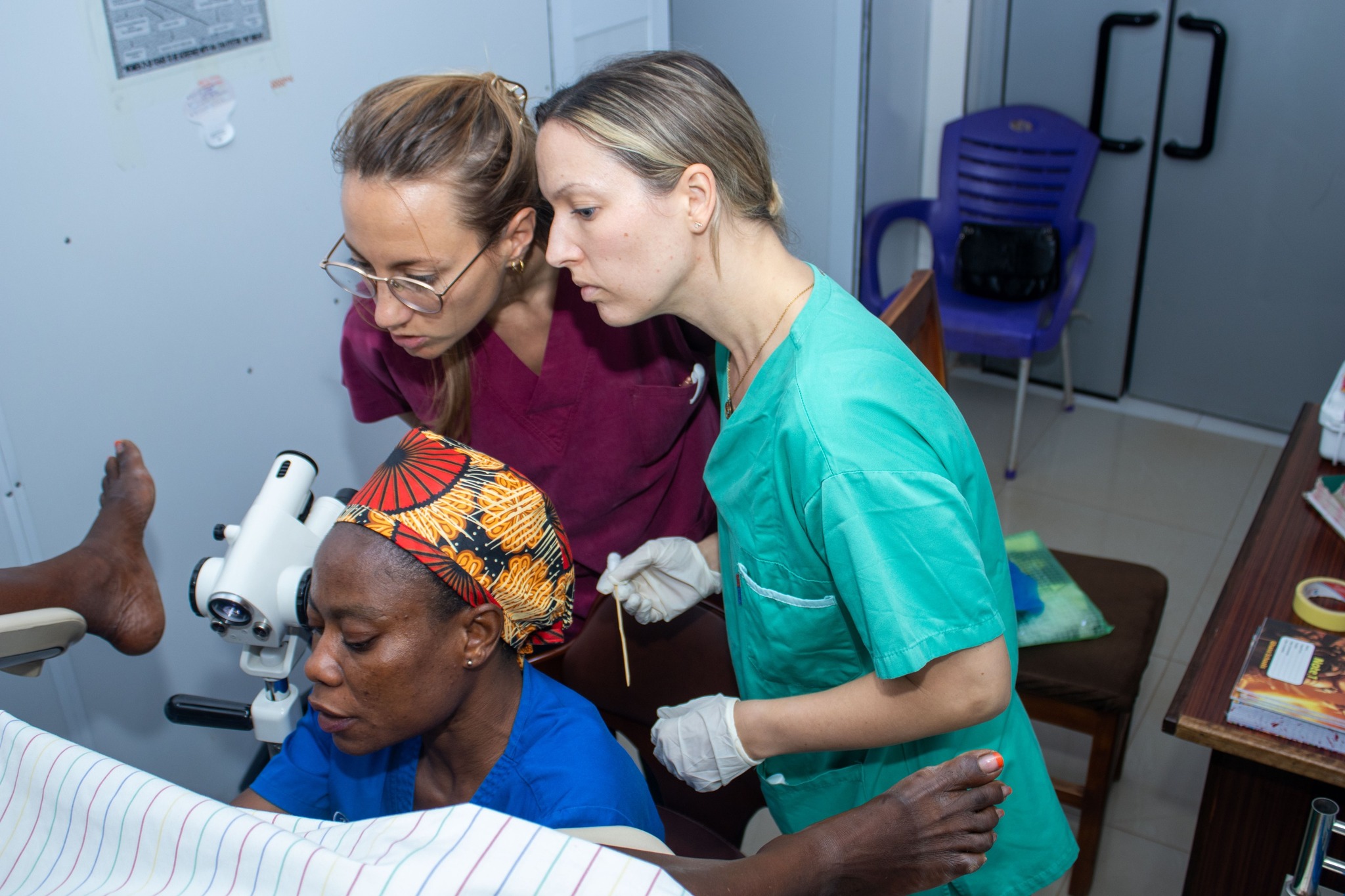 <p>Cervical Cancer Screening procedures on going</p>
