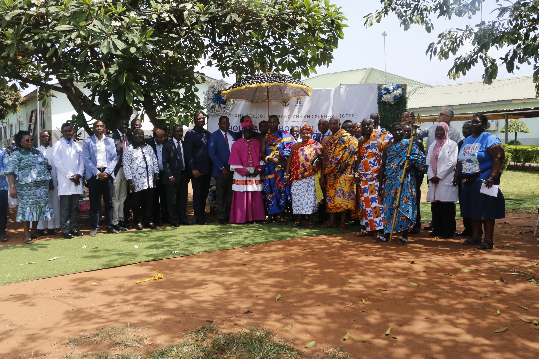 <p>LAUNCHING OF GHANA COLLEGE OF PHYSICIANS AND SURGEONS TRAINING CENTER IN HOLY FAMILY HOSPITAL-TECHIMAN</p>